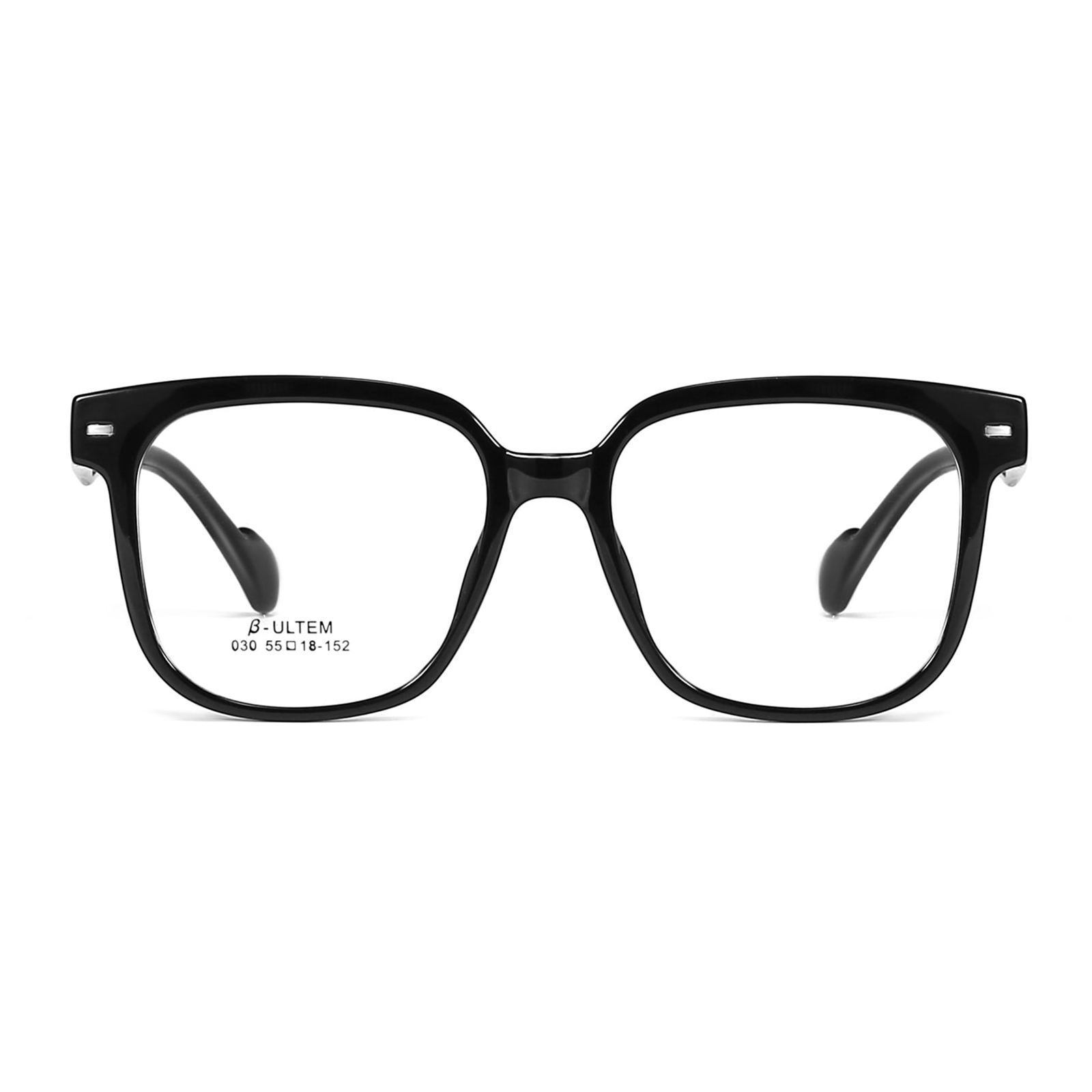 030 কালো ফ্রেম Hypoallergenic আরামদায়ক TR90 চশমা